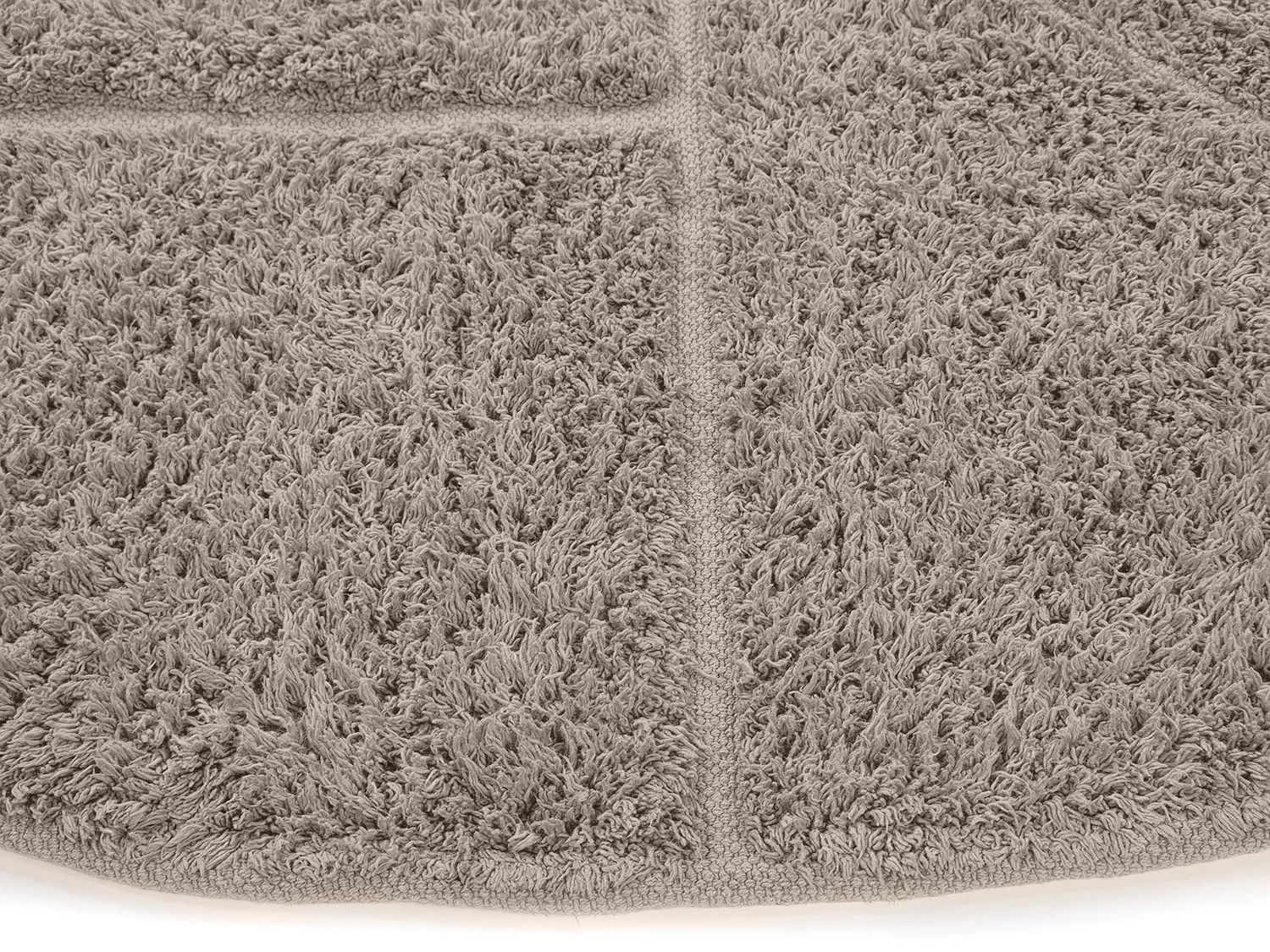 Okrągły dywan - Cremona Natural Cotton Shaggy (kolor ciemnoszary)
