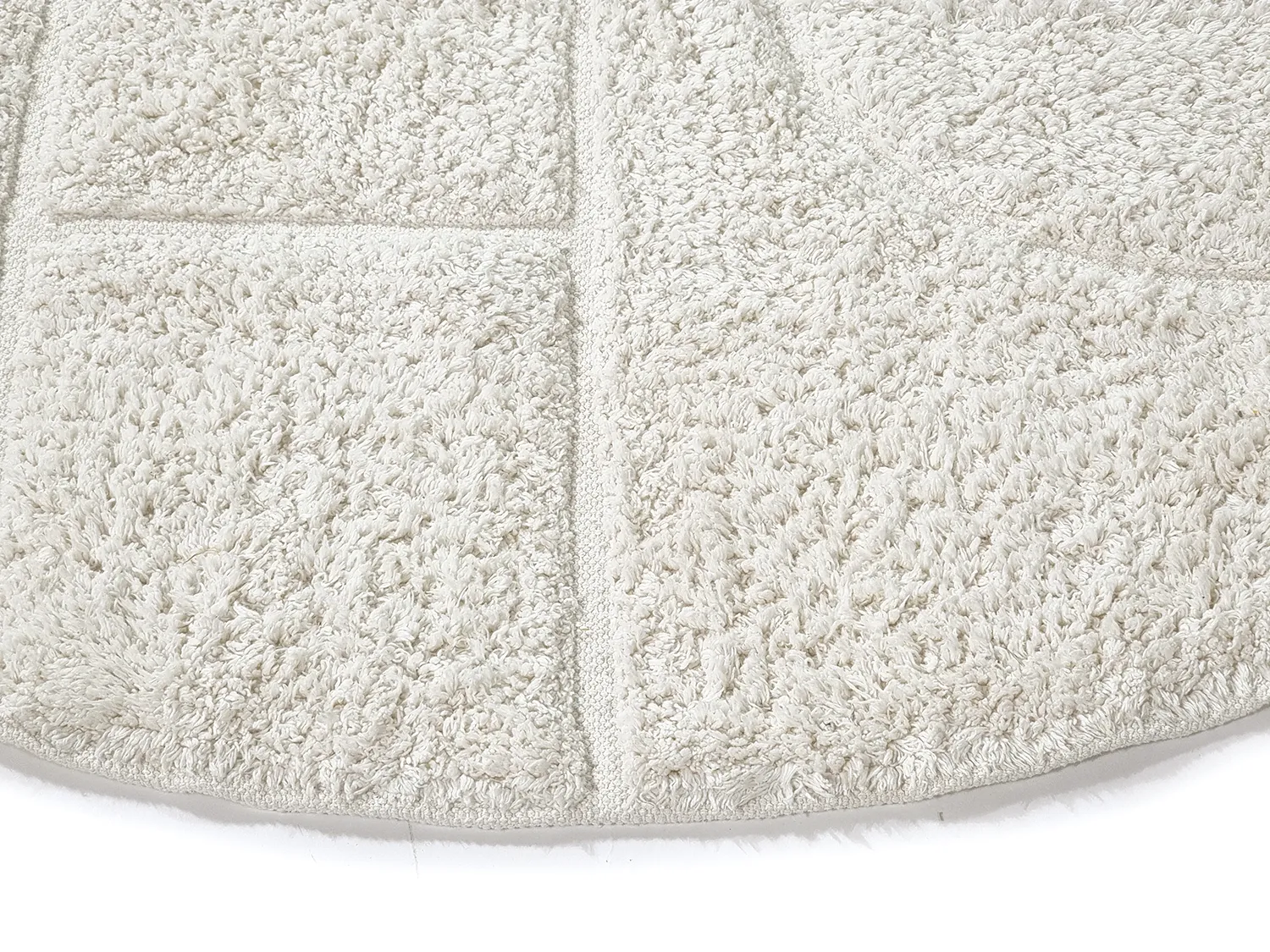 Okrągły dywan - Cremona Natural Cotton Shaggy (offwhite)