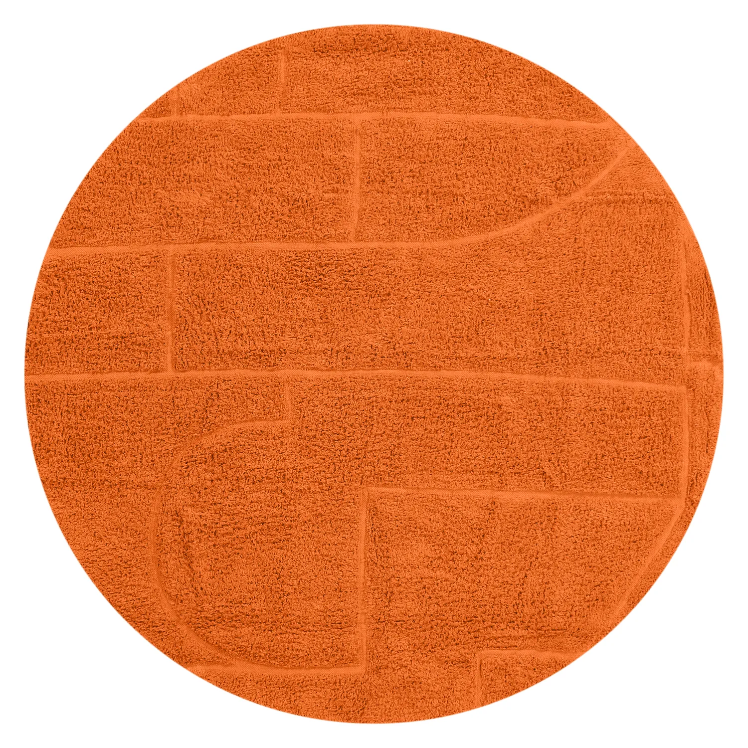 Okrągły dywan - Cremona Natural Cotton Shaggy (pomarańczowy)