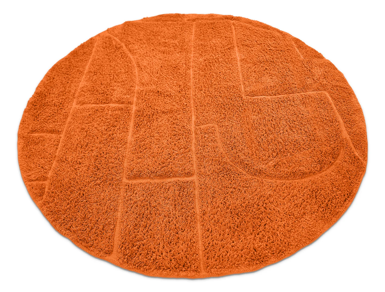 Okrągły dywan - Cremona Natural Cotton Shaggy (pomarańczowy)