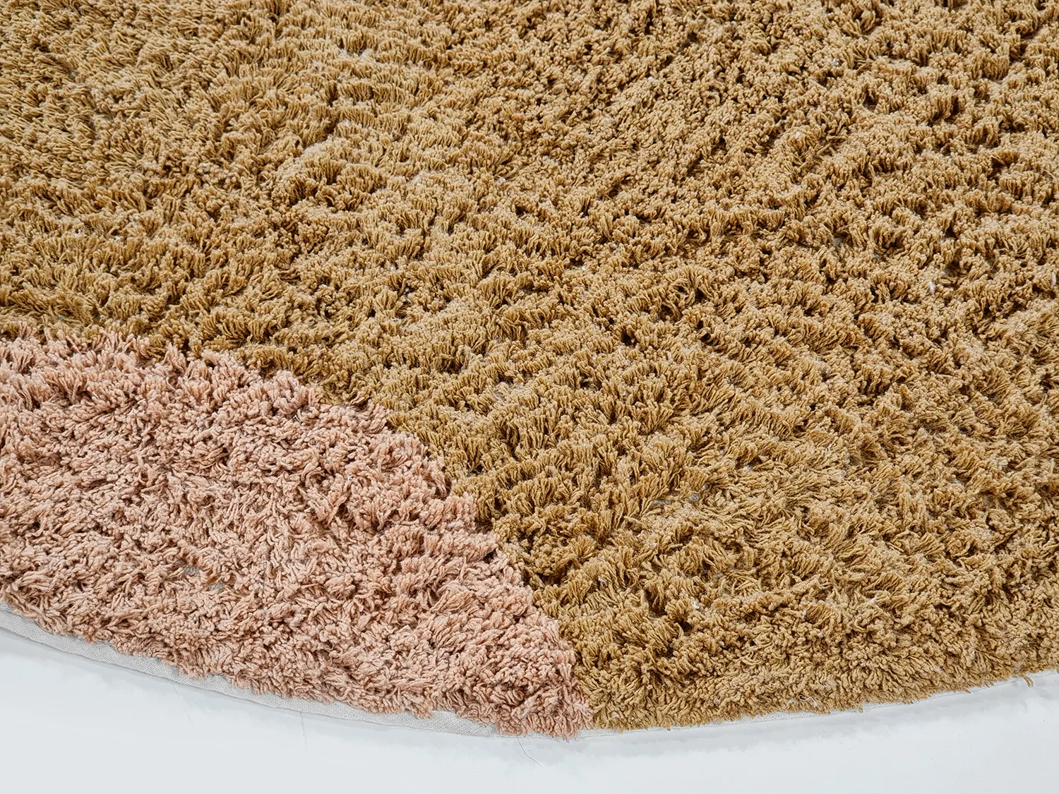 Okrągły dywan - Donostia Natural Cotton Shaggy (multi)