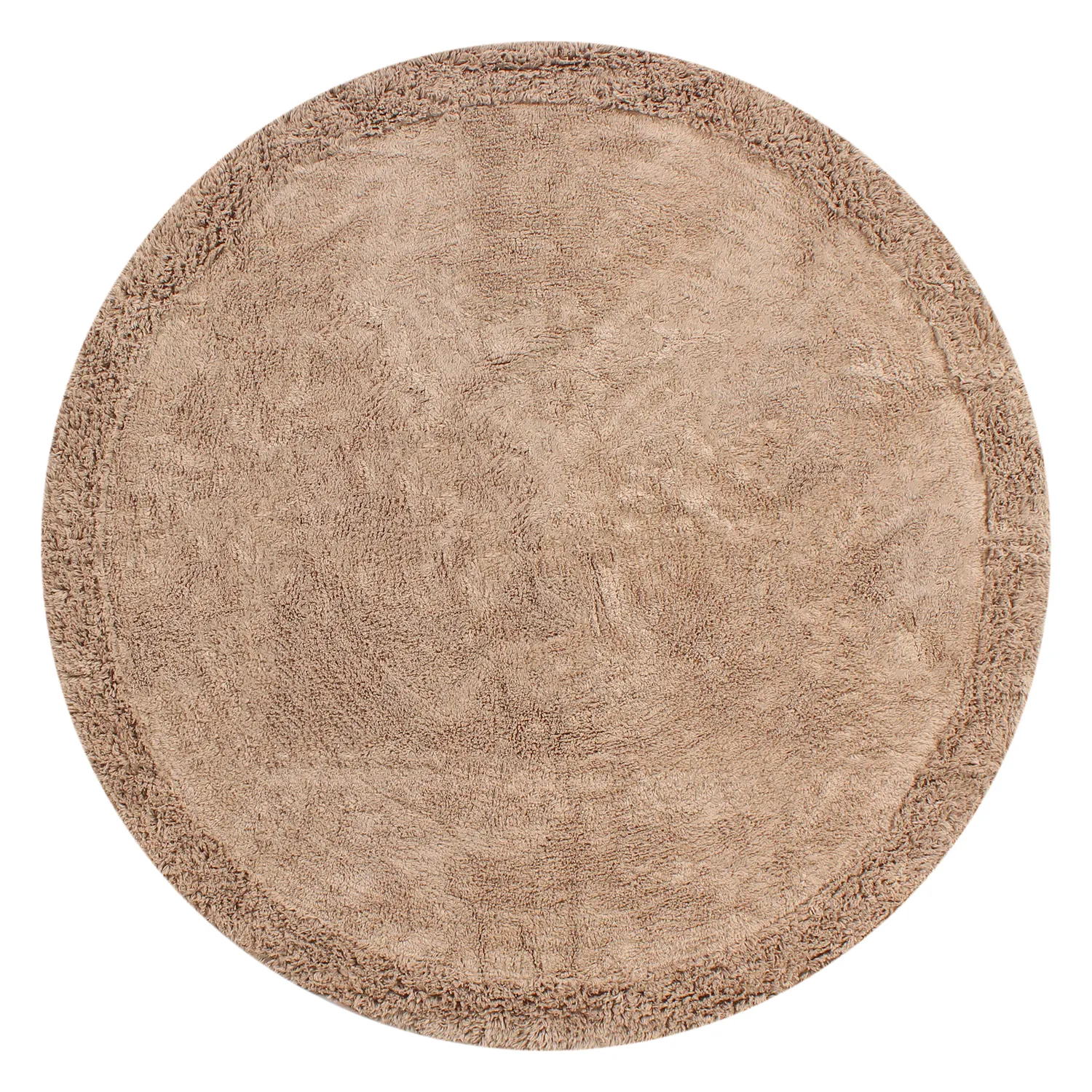 Okrągły dywan - Ebba Natural Cotton Shaggy (brązowy)