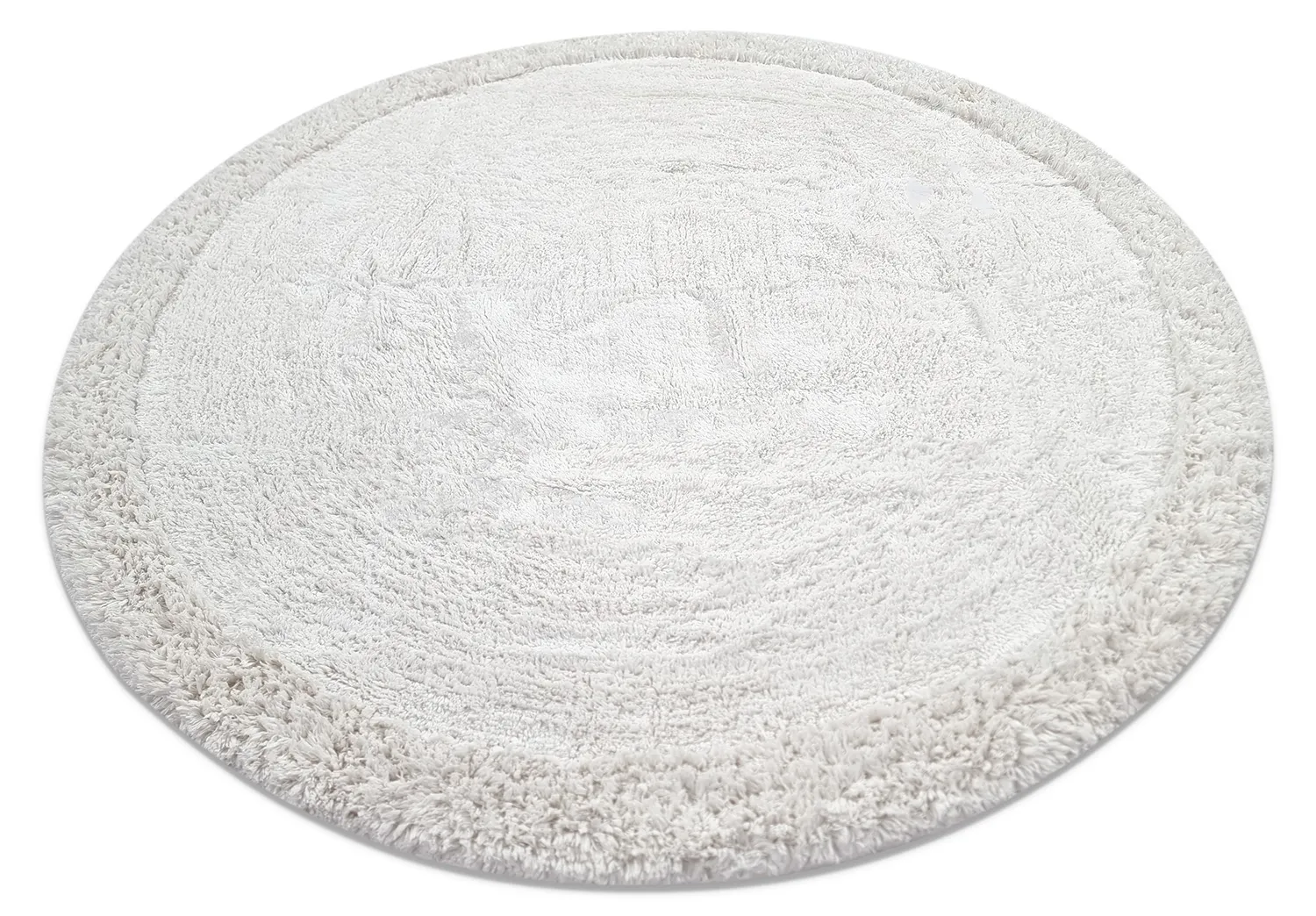 Okrągły dywan - Ebba Natural Cotton Shaggy (offwhite)