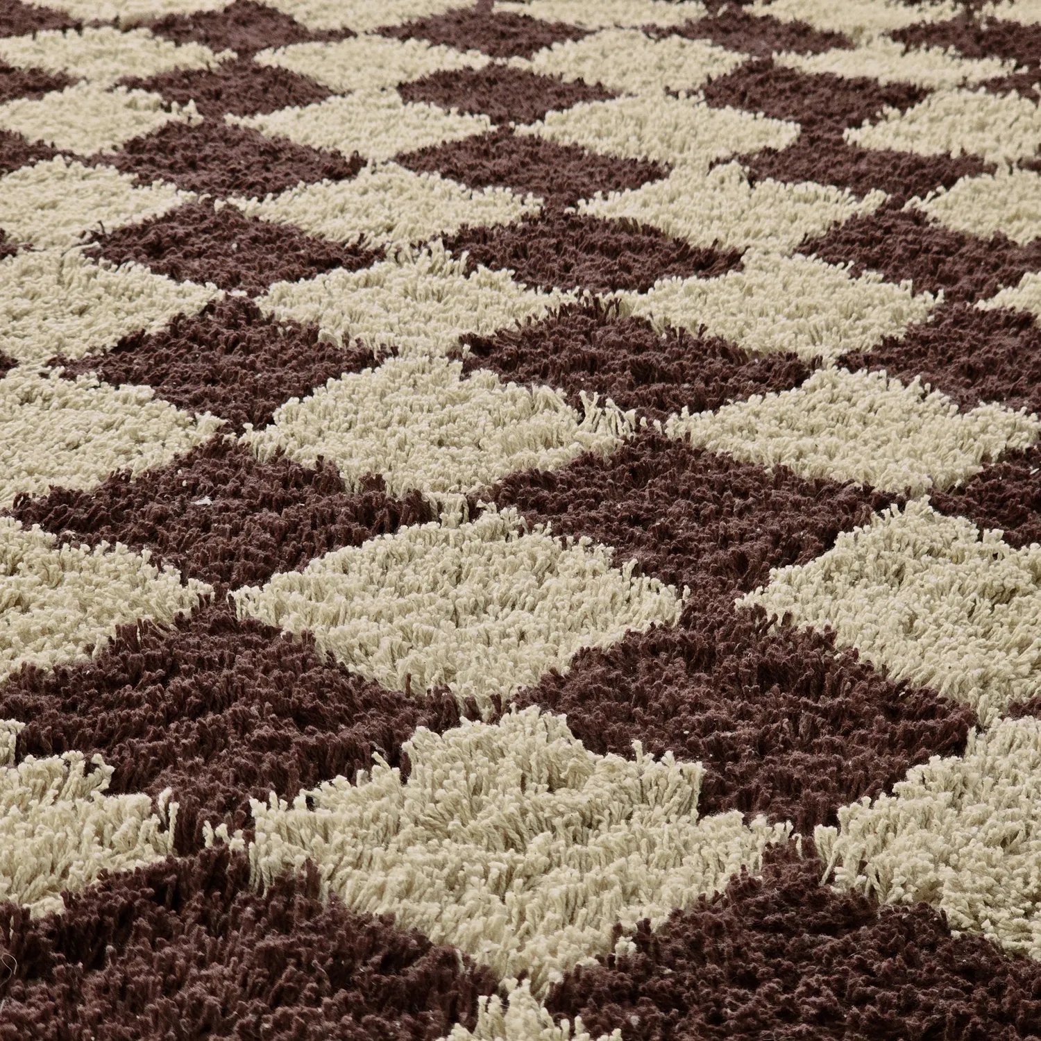 Dywany shaggy - Elsey Natural Cotton Shaggy (beż/brąz)