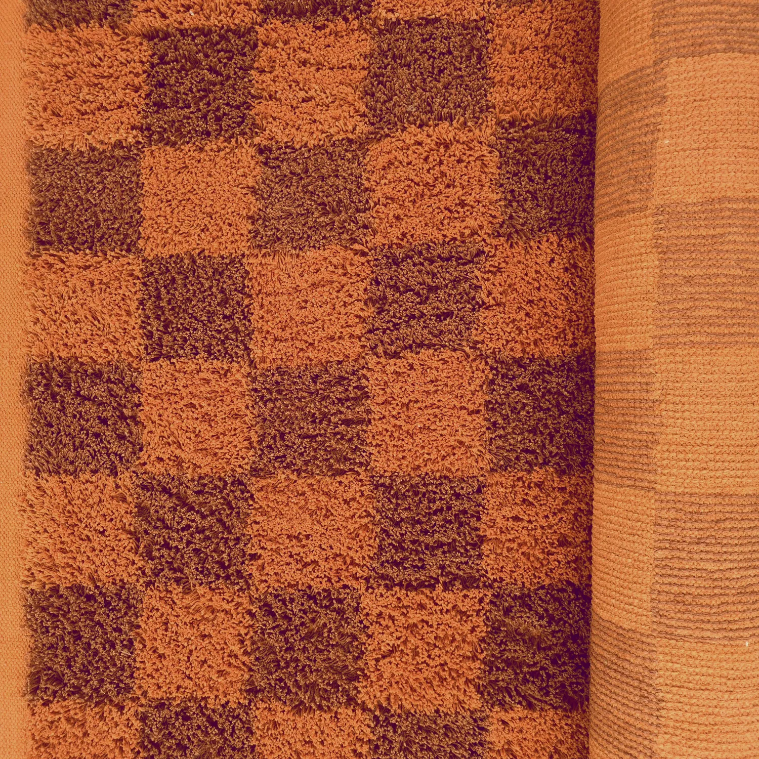 Dywany shaggy - Elsey Natural Cotton Shaggy (pomarańczowy/czerwony)
