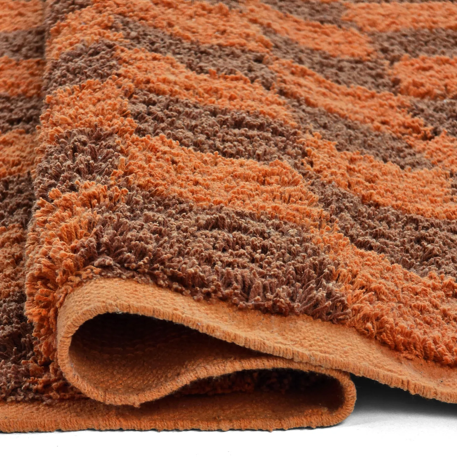 Dywany shaggy - Elsey Natural Cotton Shaggy (pomarańczowy/czerwony)