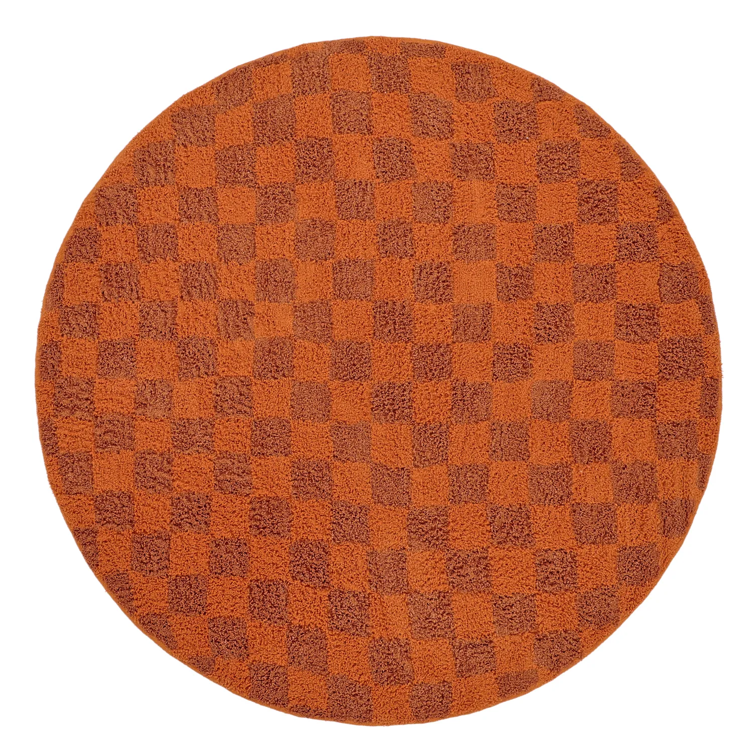 Okrągły dywan - Elsey Natural Cotton Shaggy (pomarańczowy/czerwony)