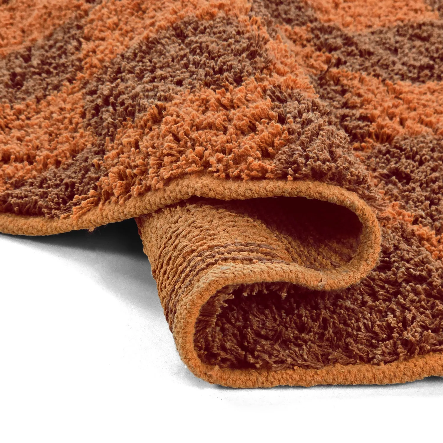 Okrągły dywan - Elsey Natural Cotton Shaggy (pomarańczowy/czerwony)