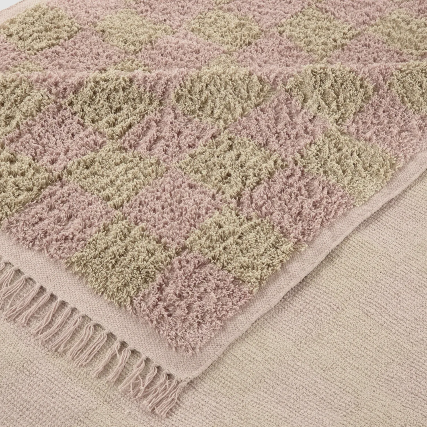 Dywany shaggy - Elsey Natural Cotton Shaggy (różowy/pomarańczowy)