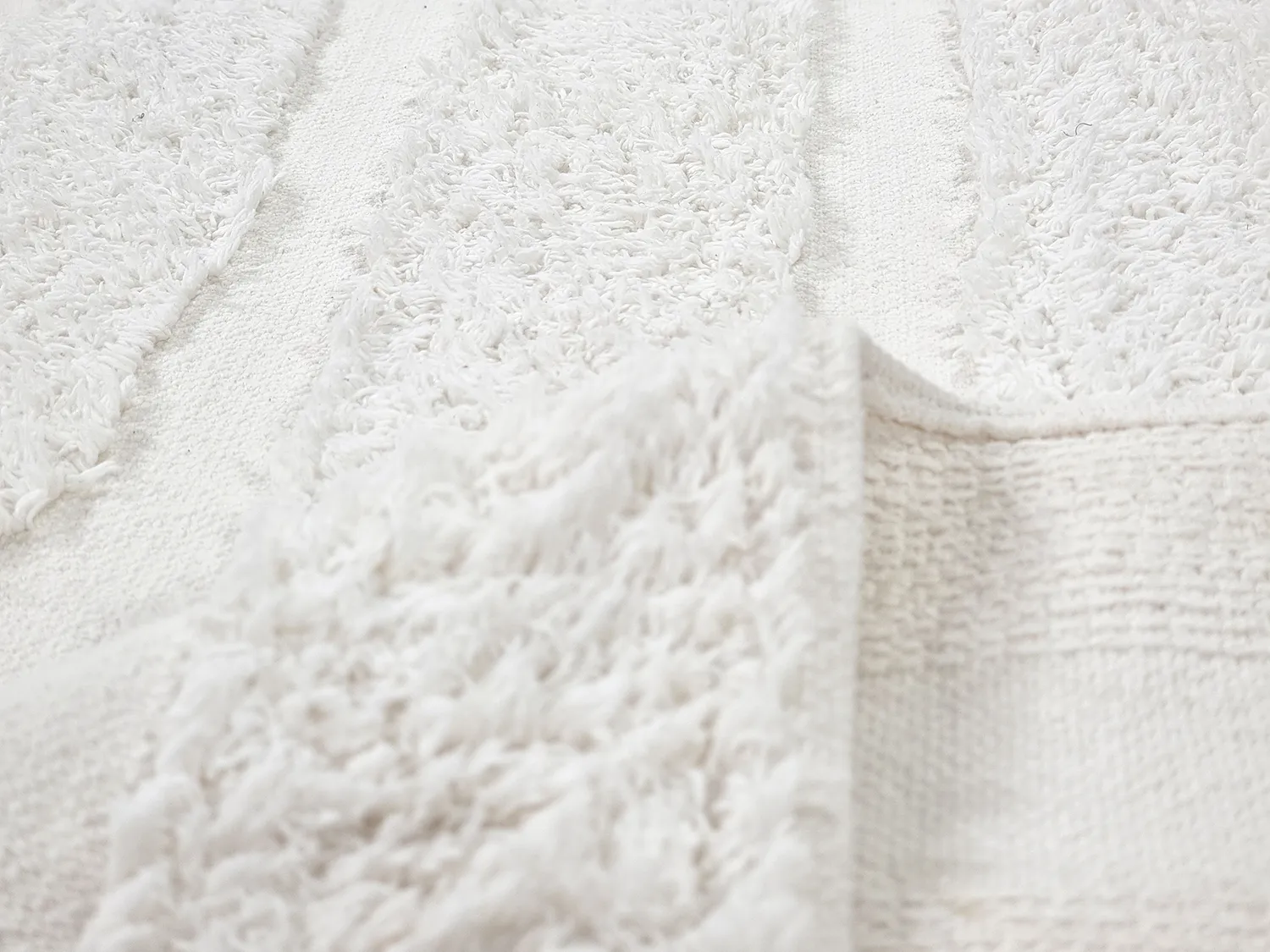 Okrągły dywan - Fallon Natural Cotton Shaggy (offwhite)