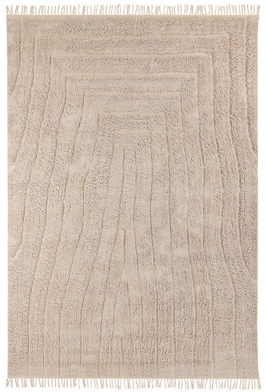 Dywany shaggy - Farley Natural Cotton Shaggy (beżowy)