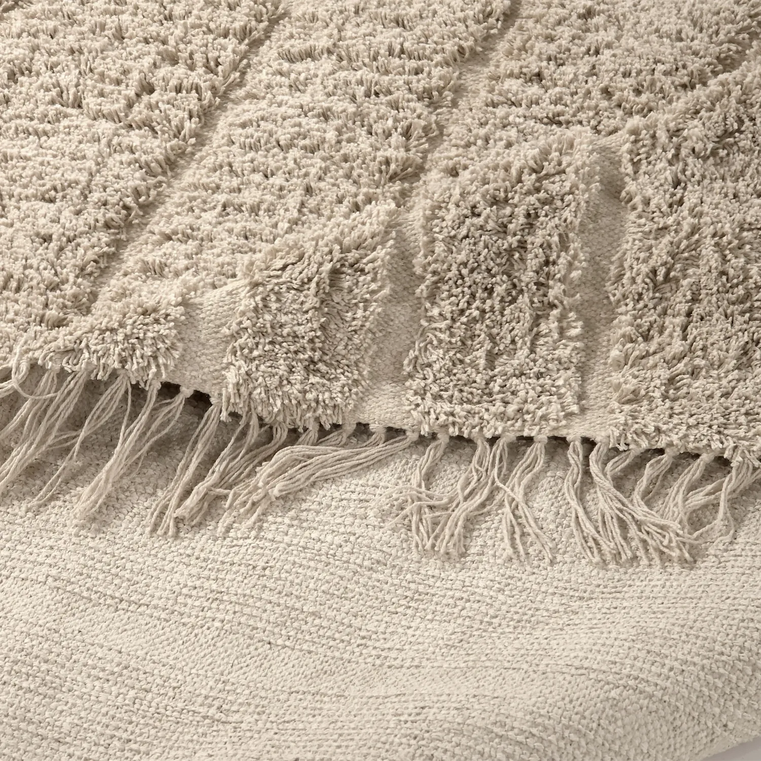 Dywany shaggy - Farley Natural Cotton Shaggy (beżowy)