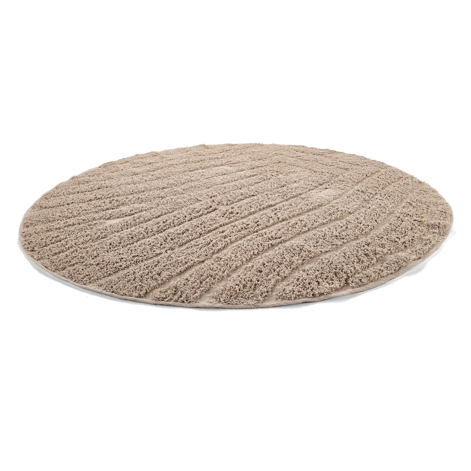Okrągły dywan - Farley Natural Cotton Shaggy (beżowy)