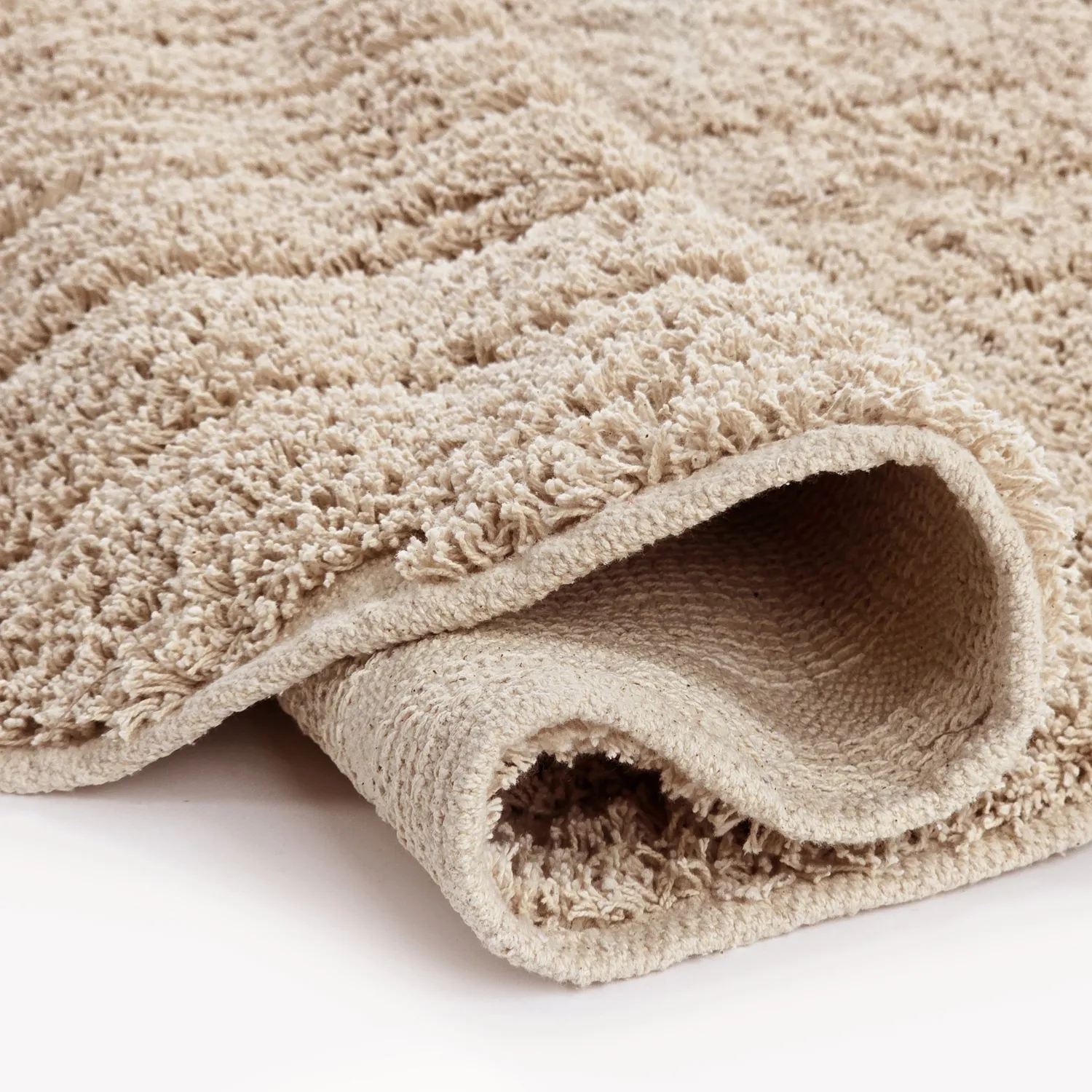 Okrągły dywan - Farley Natural Cotton Shaggy (beżowy)