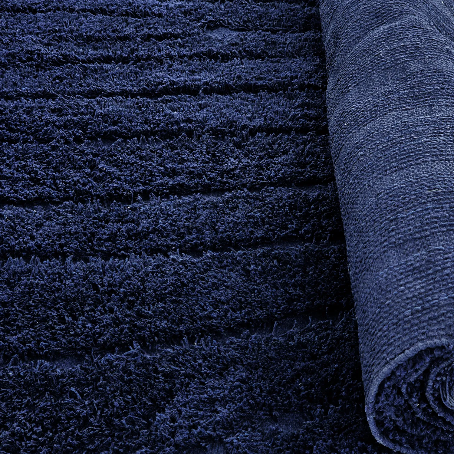 Dywany shaggy - Farley Natural Cotton Shaggy (niebieski)