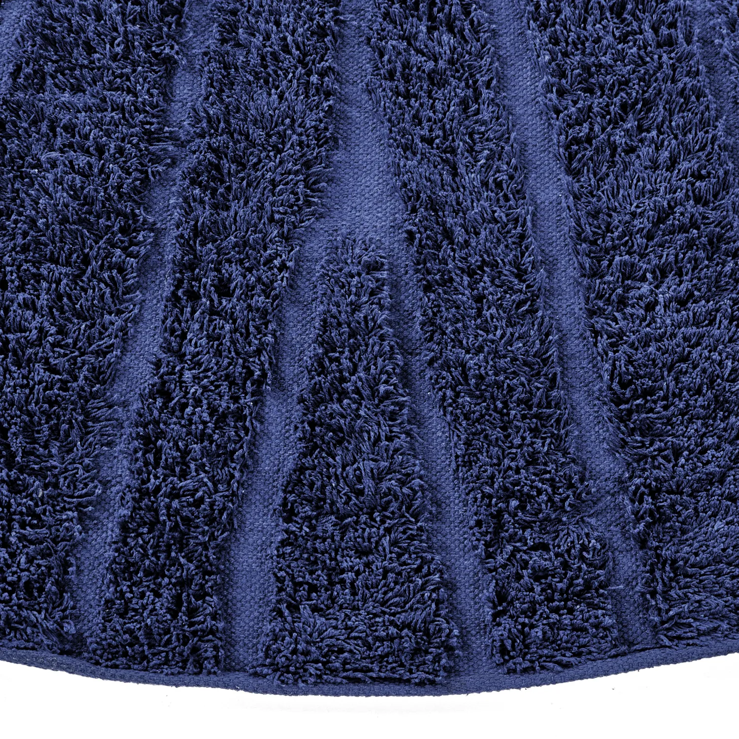 Okrągły dywan - Farley Natural Cotton Shaggy (niebieski)
