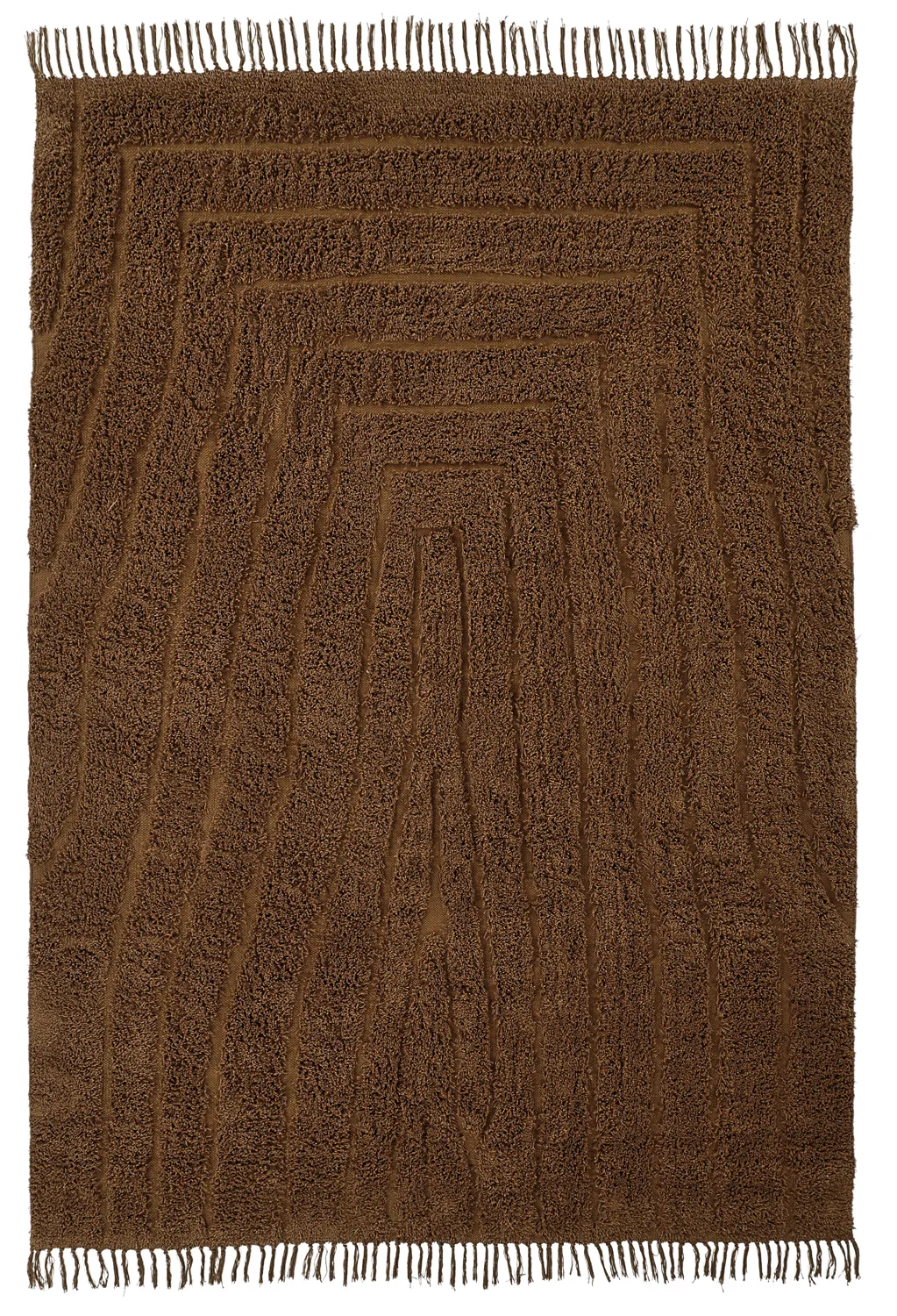 Dywany shaggy - Farley Natural Cotton Shaggy (brązowy)