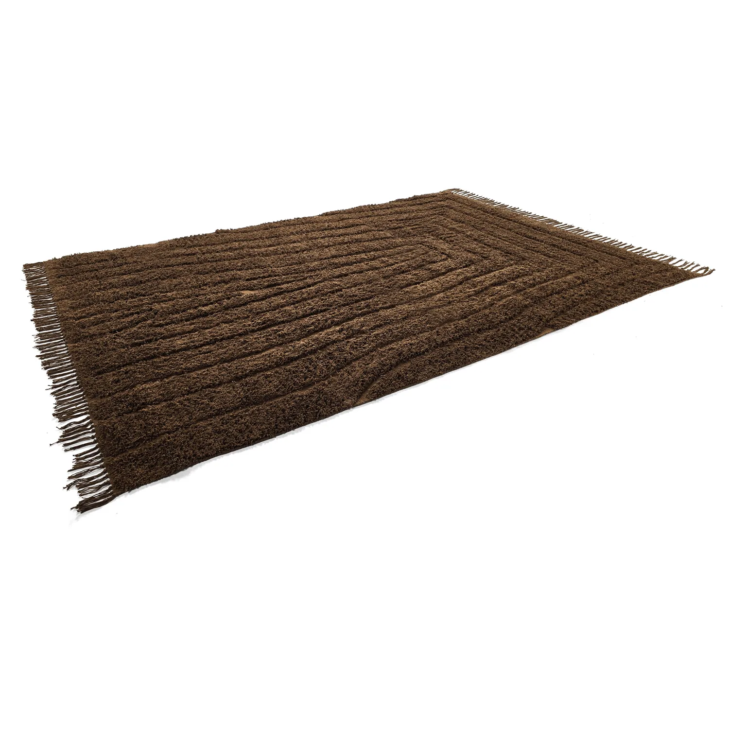 Dywany shaggy - Farley Natural Cotton Shaggy (brązowy)