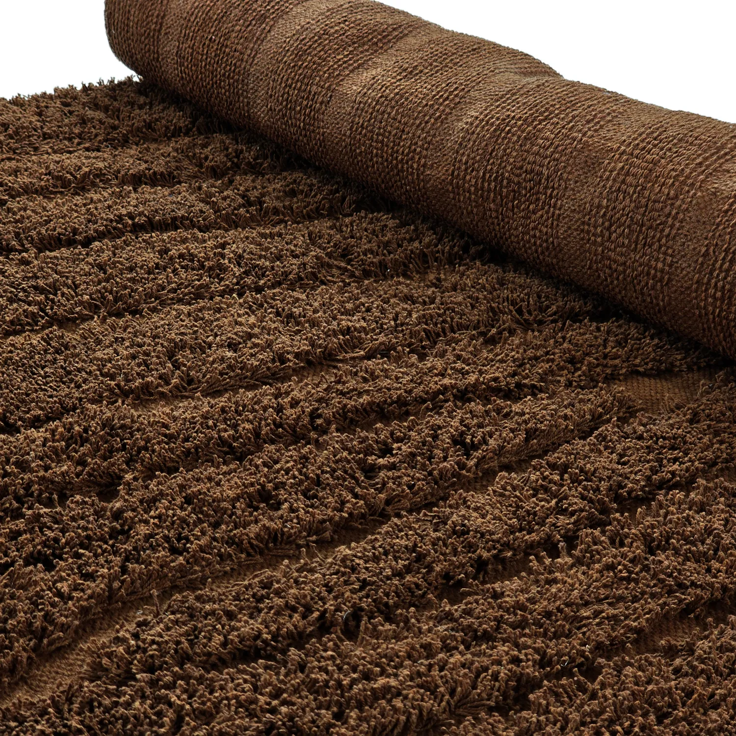 Dywany shaggy - Farley Natural Cotton Shaggy (brązowy)