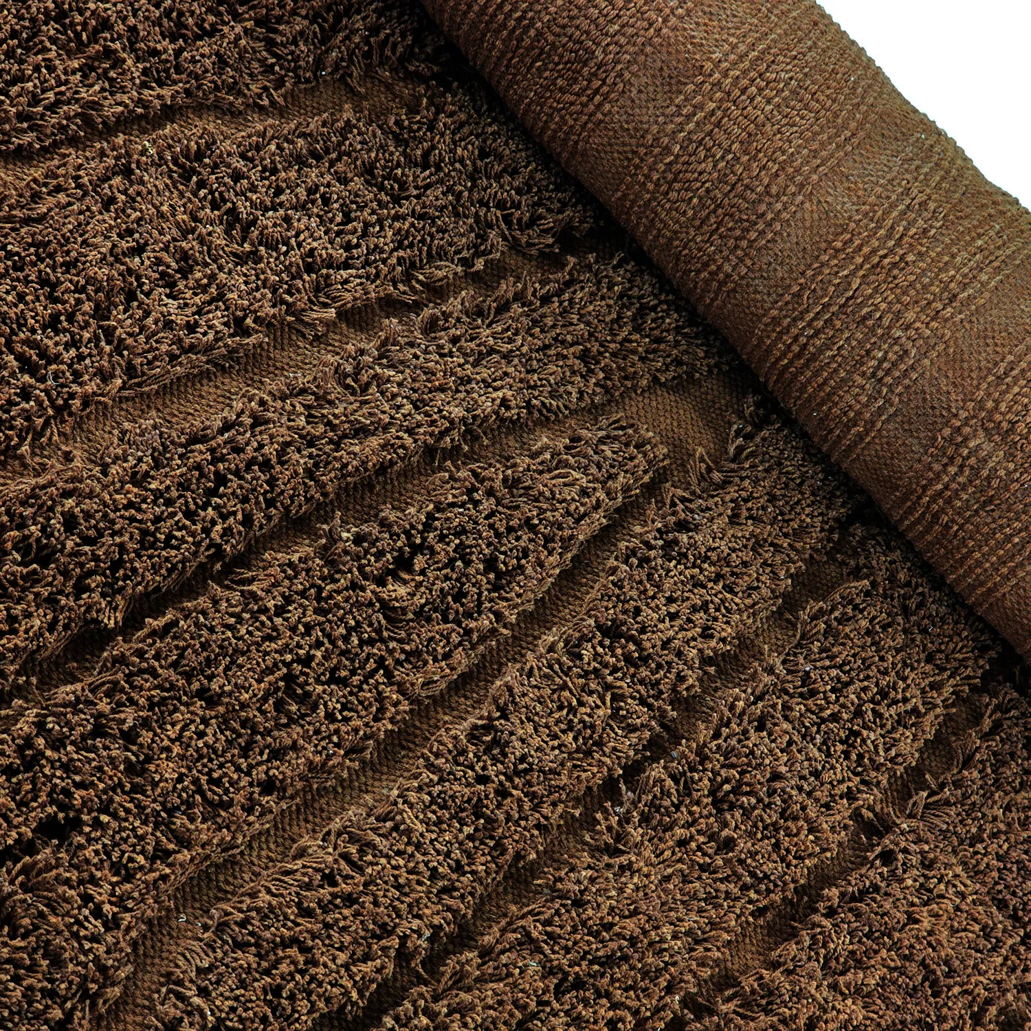 Dywany shaggy - Farley Natural Cotton Shaggy (brązowy)