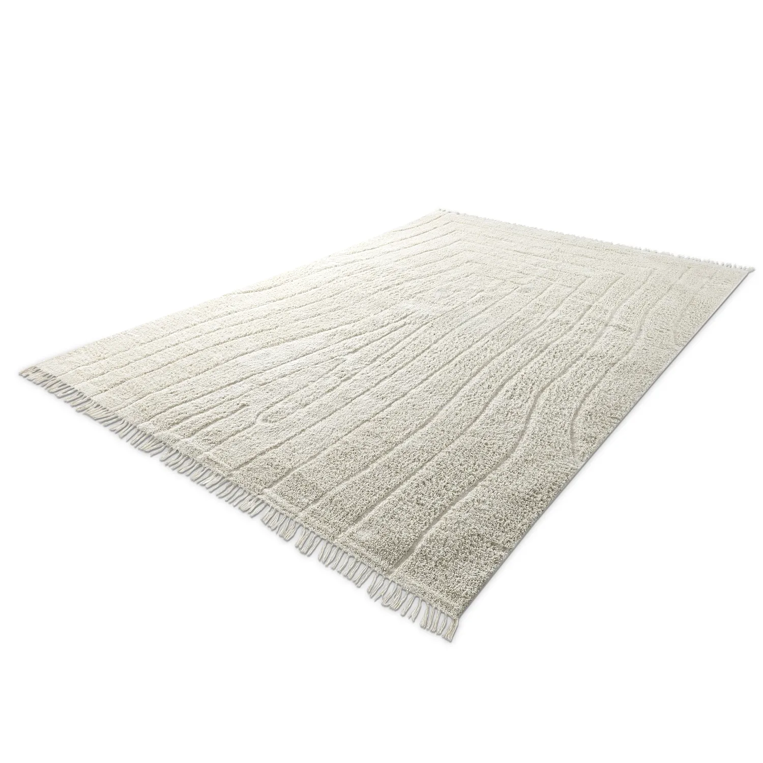 Dywany shaggy - Farley Natural Cotton Shaggy (białawy)
