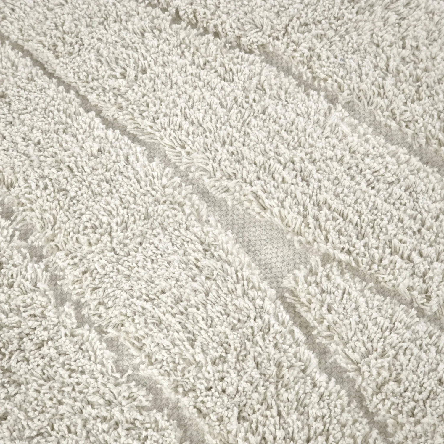 Okrągły dywan - Farley Natural Cotton Shaggy (białawy)