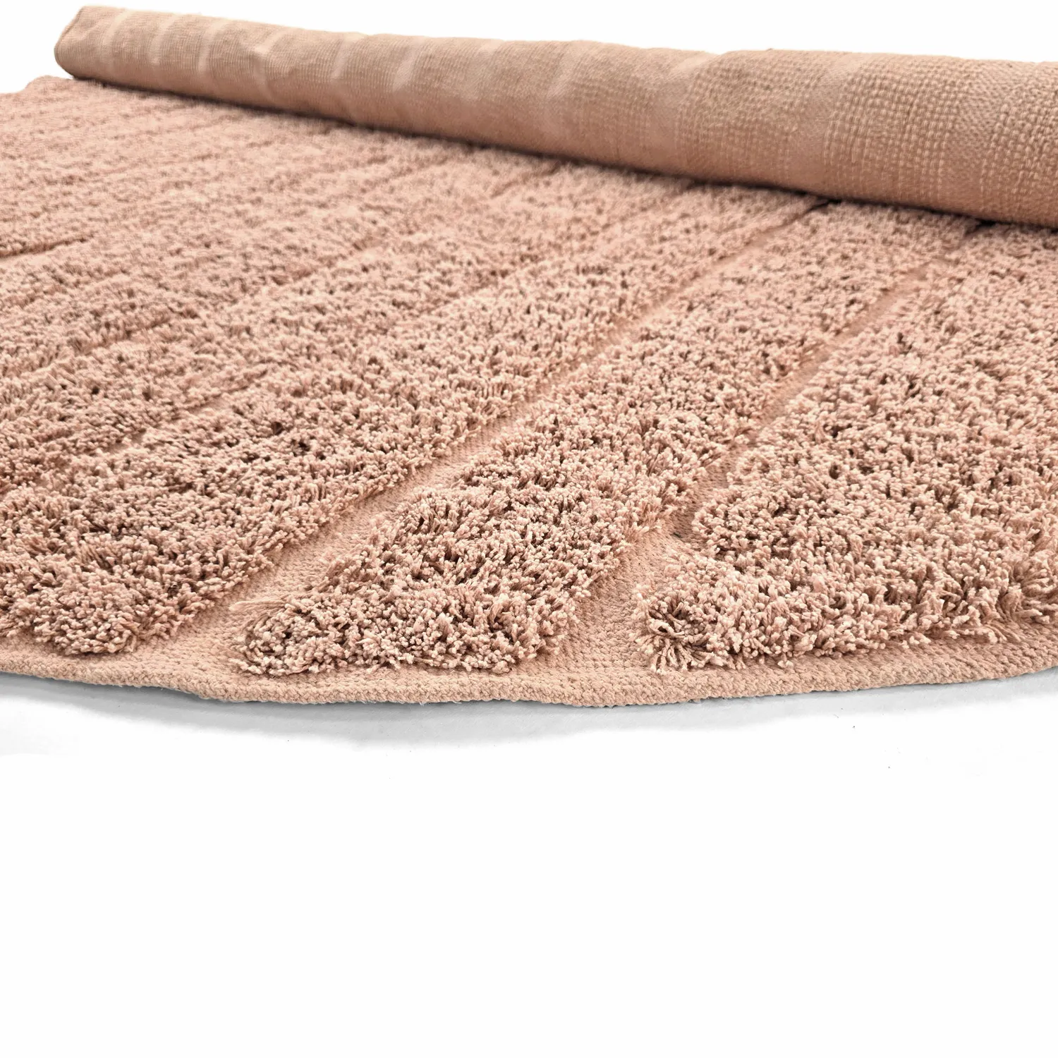 Okrągły dywan - Farley Natural Cotton Shaggy (różowy)