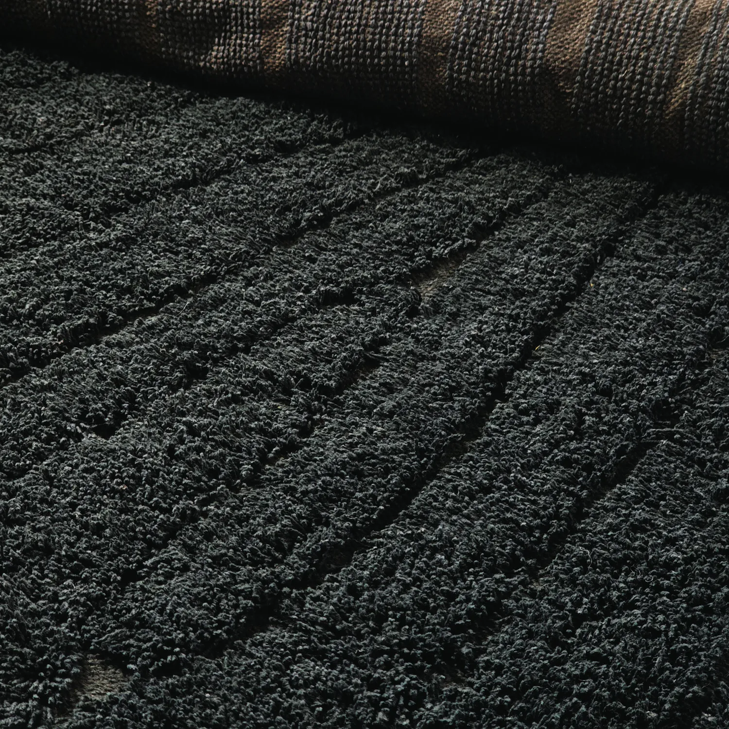Dywany shaggy - Farley Natural Cotton Shaggy (czarny)