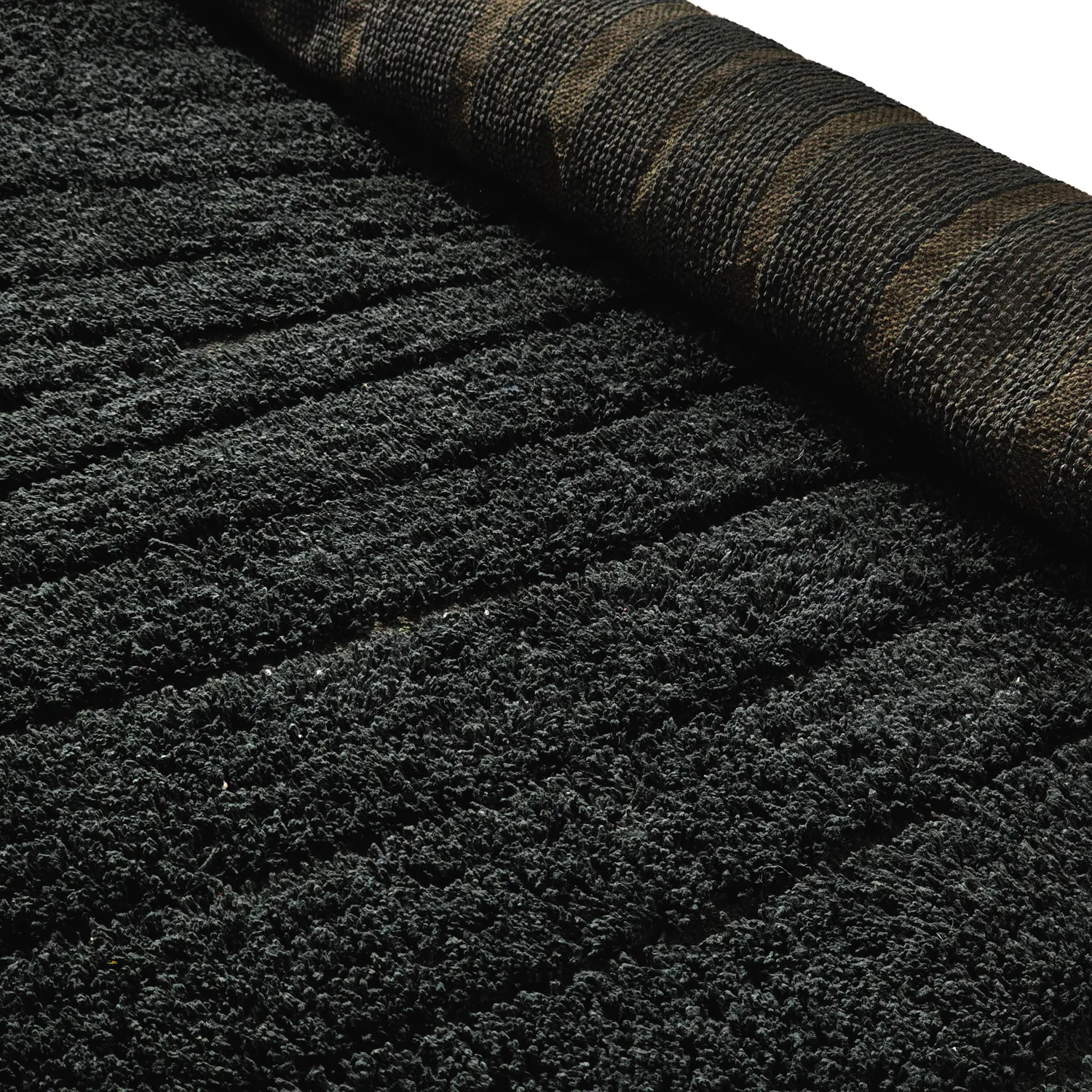 Dywany shaggy - Farley Natural Cotton Shaggy (czarny)
