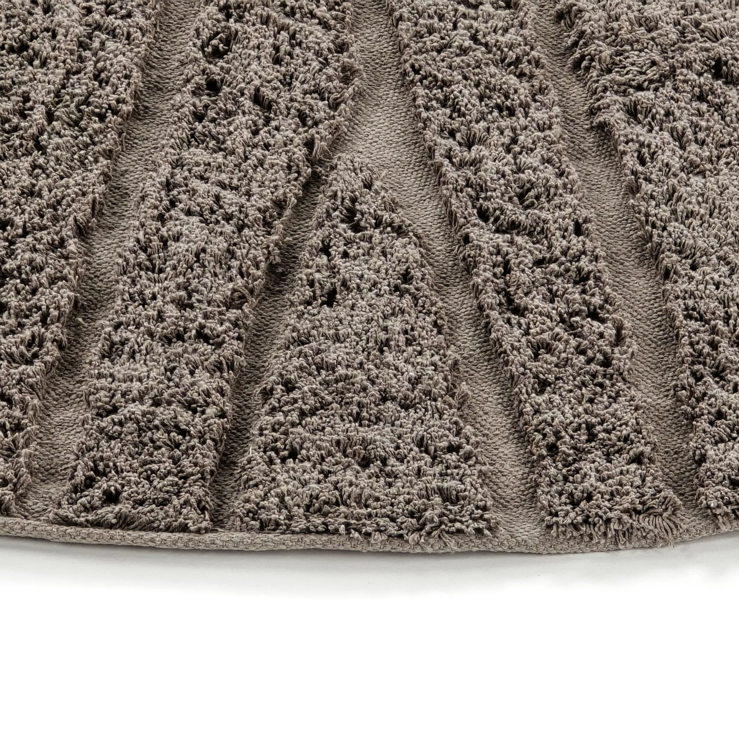 Okrągły dywan - Farley Natural Cotton Shaggy (kolor ciemnoszary)