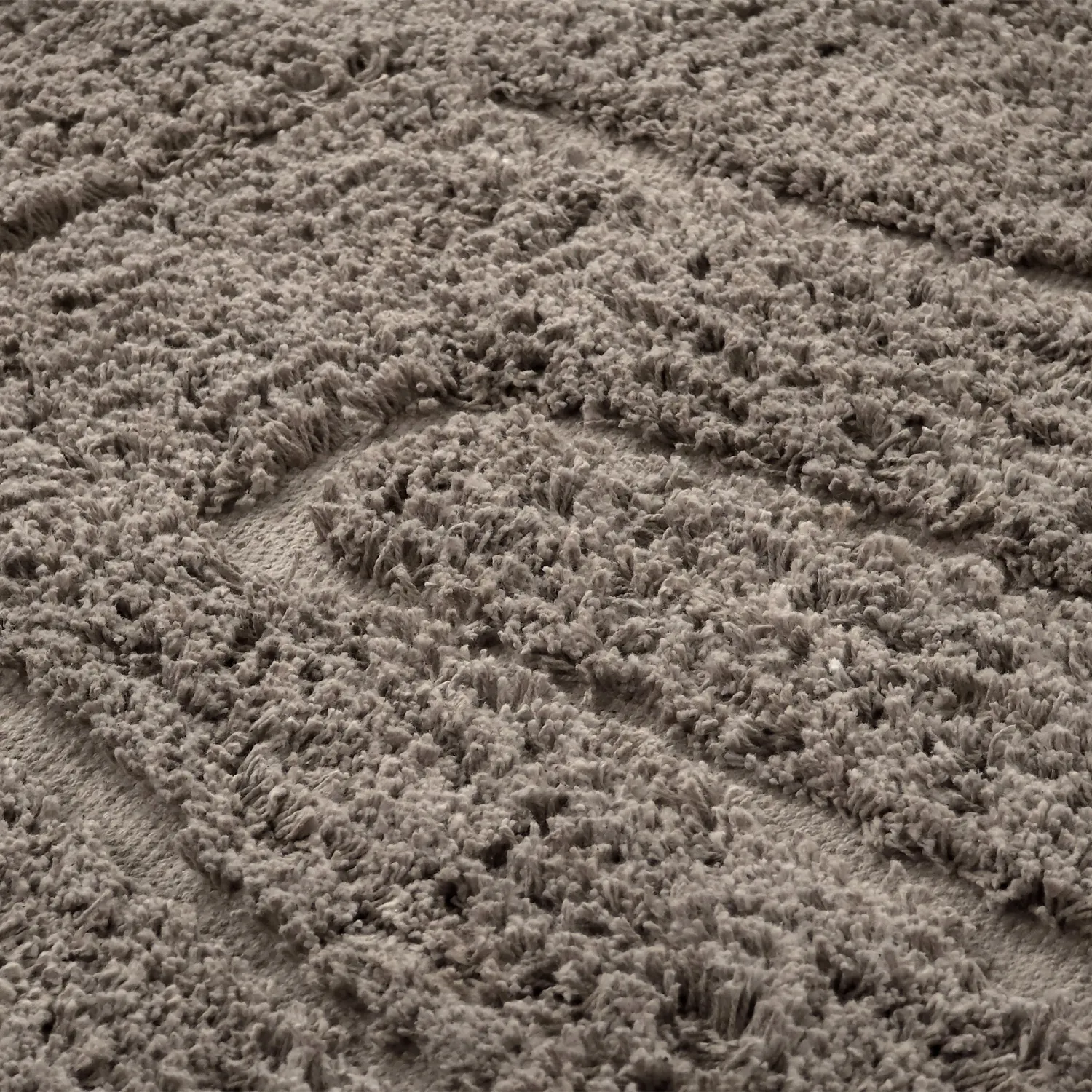 Okrągły dywan - Farley Natural Cotton Shaggy (kolor ciemnoszary)