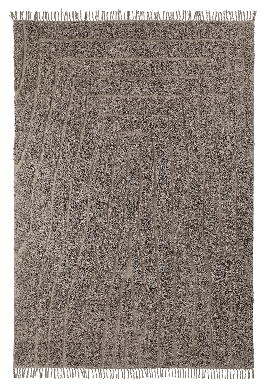 Dywany shaggy - Farley Natural Cotton Shaggy (kolor ciemnoszary)