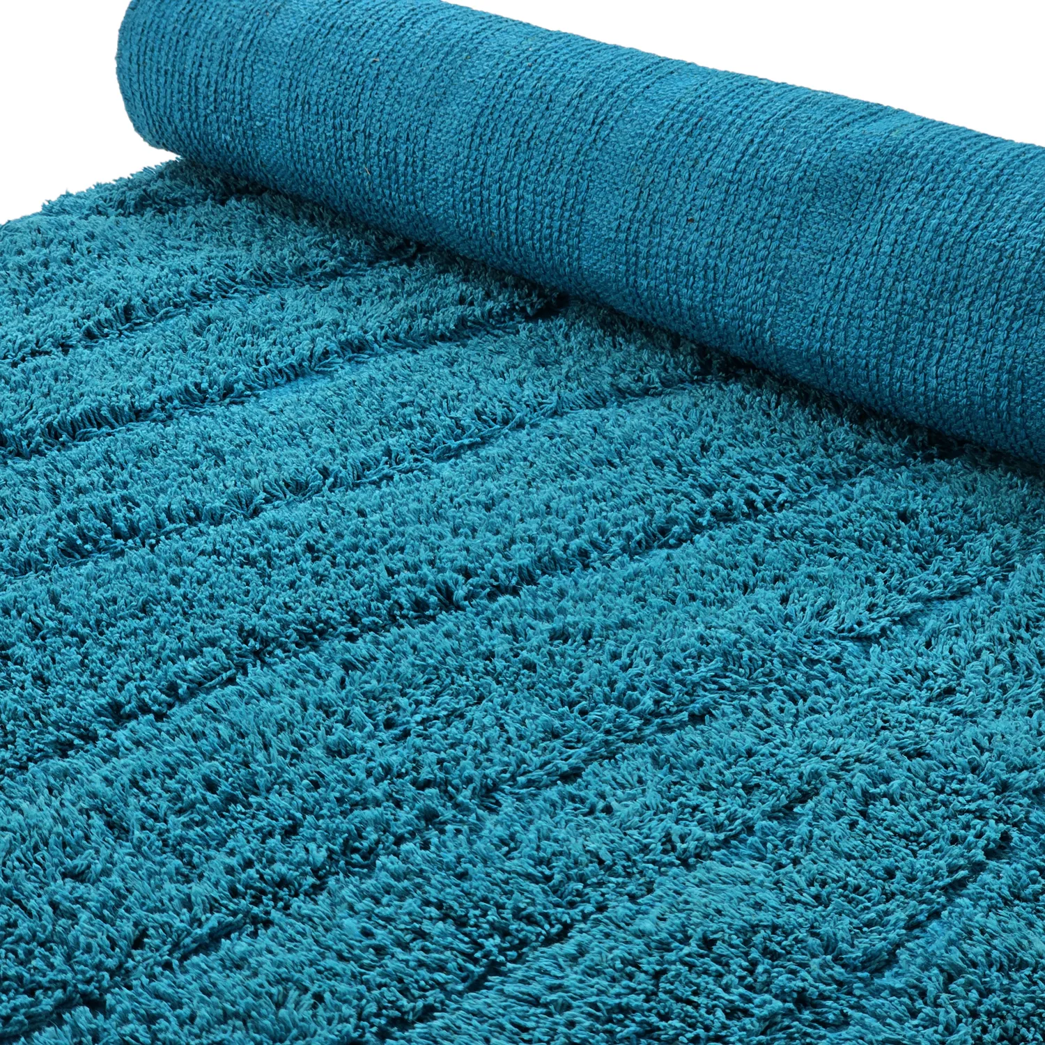 Dywany shaggy - Farley Natural Cotton Shaggy (turkus)