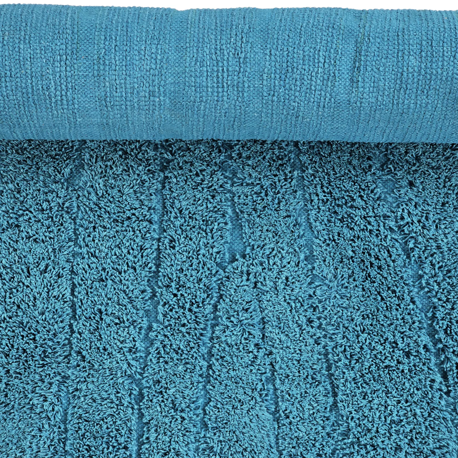 Dywany shaggy - Farley Natural Cotton Shaggy (turkus)