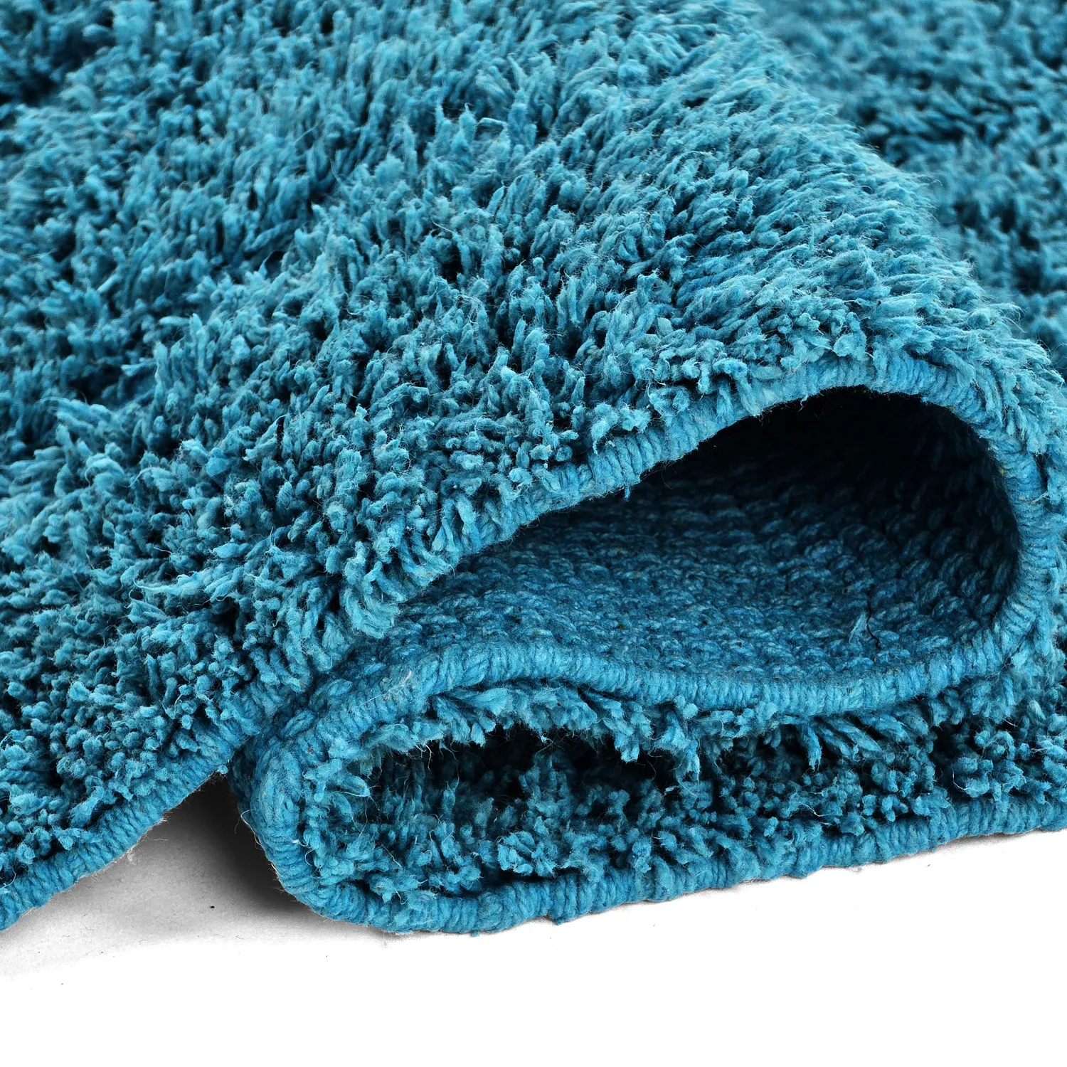 Dywany shaggy - Farley Natural Cotton Shaggy (turkus)