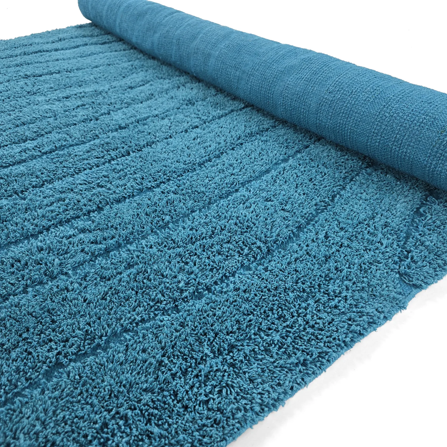 Dywany shaggy - Farley Natural Cotton Shaggy (turkus)