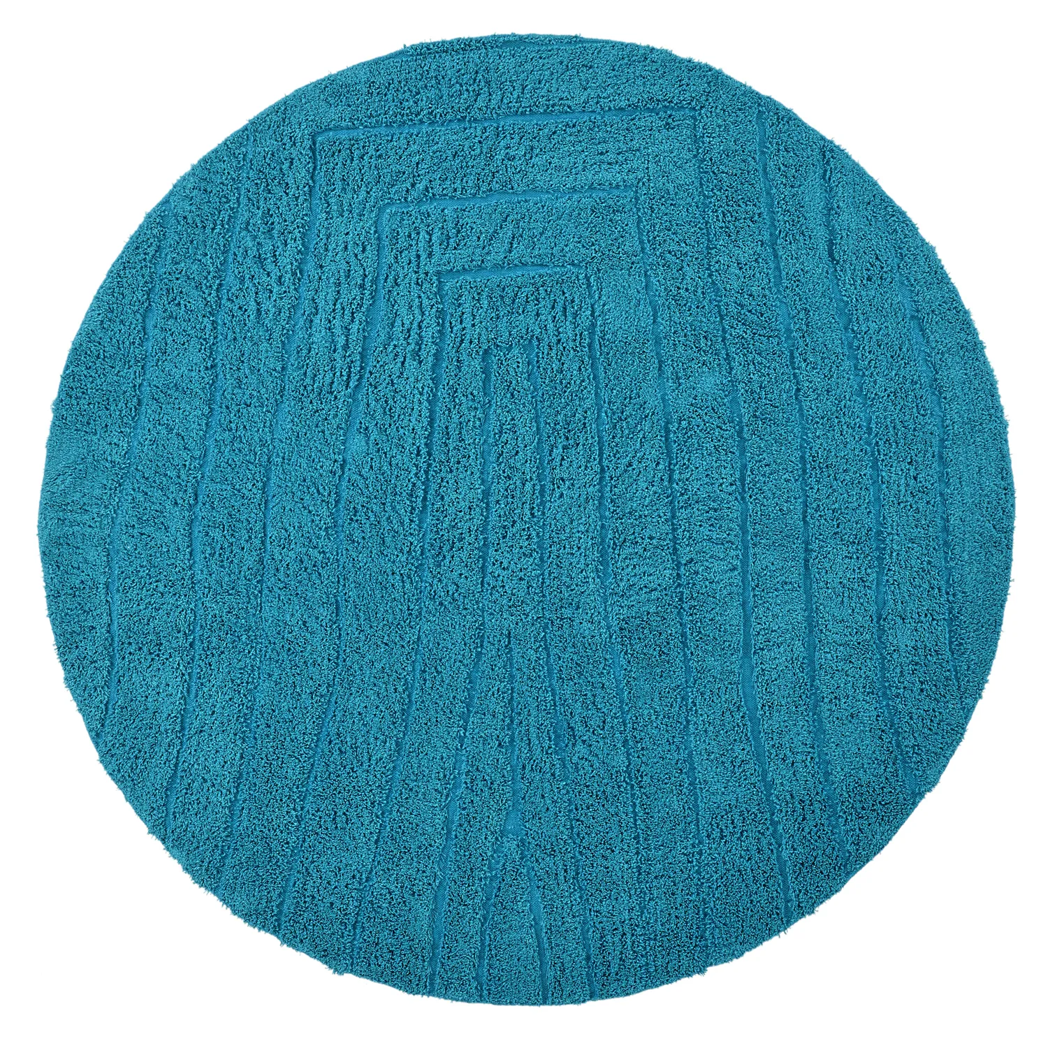 Okrągły dywan - Farley Natural Cotton Shaggy (turkus)