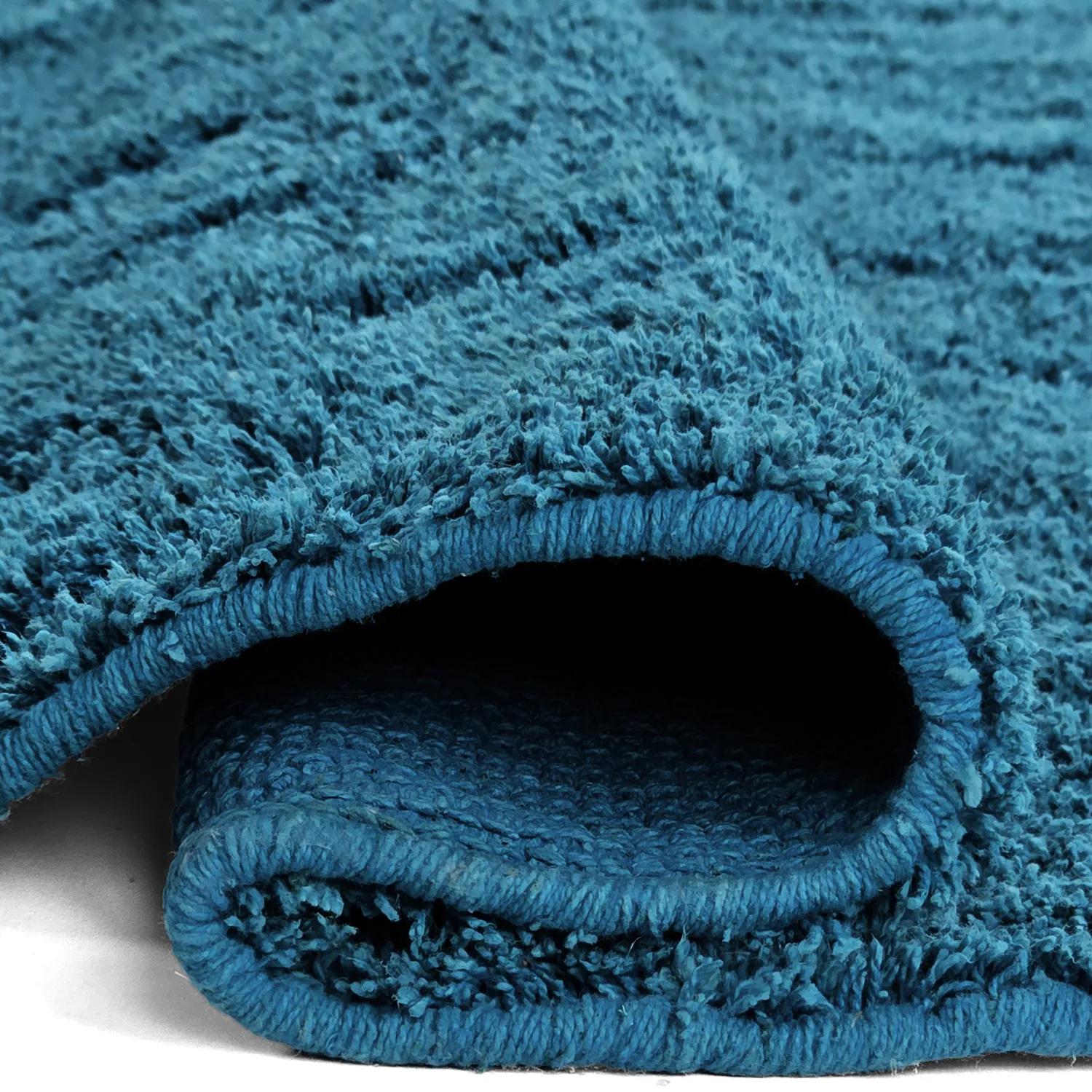 Okrągły dywan - Farley Natural Cotton Shaggy (turkus)