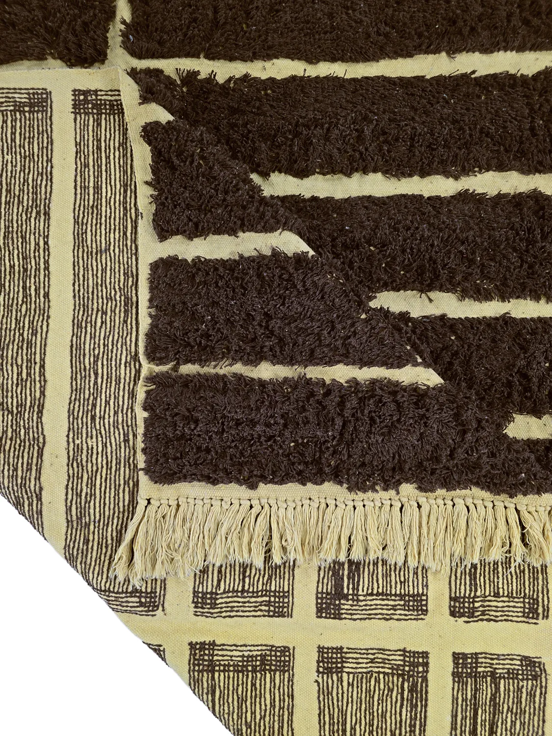 Dywany shaggy - Ikara Natural Cotton Shaggy (brązowy)