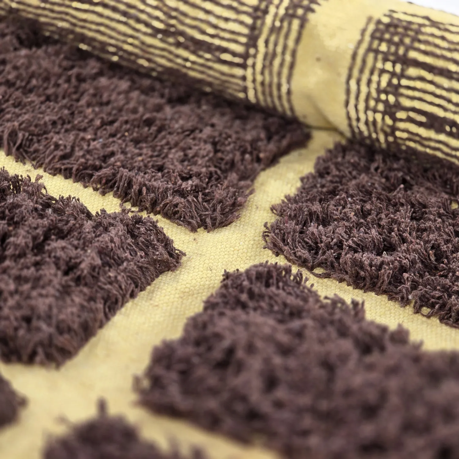 Okrągły dywan - Ikara Natural Cotton Shaggy (brązowy)
