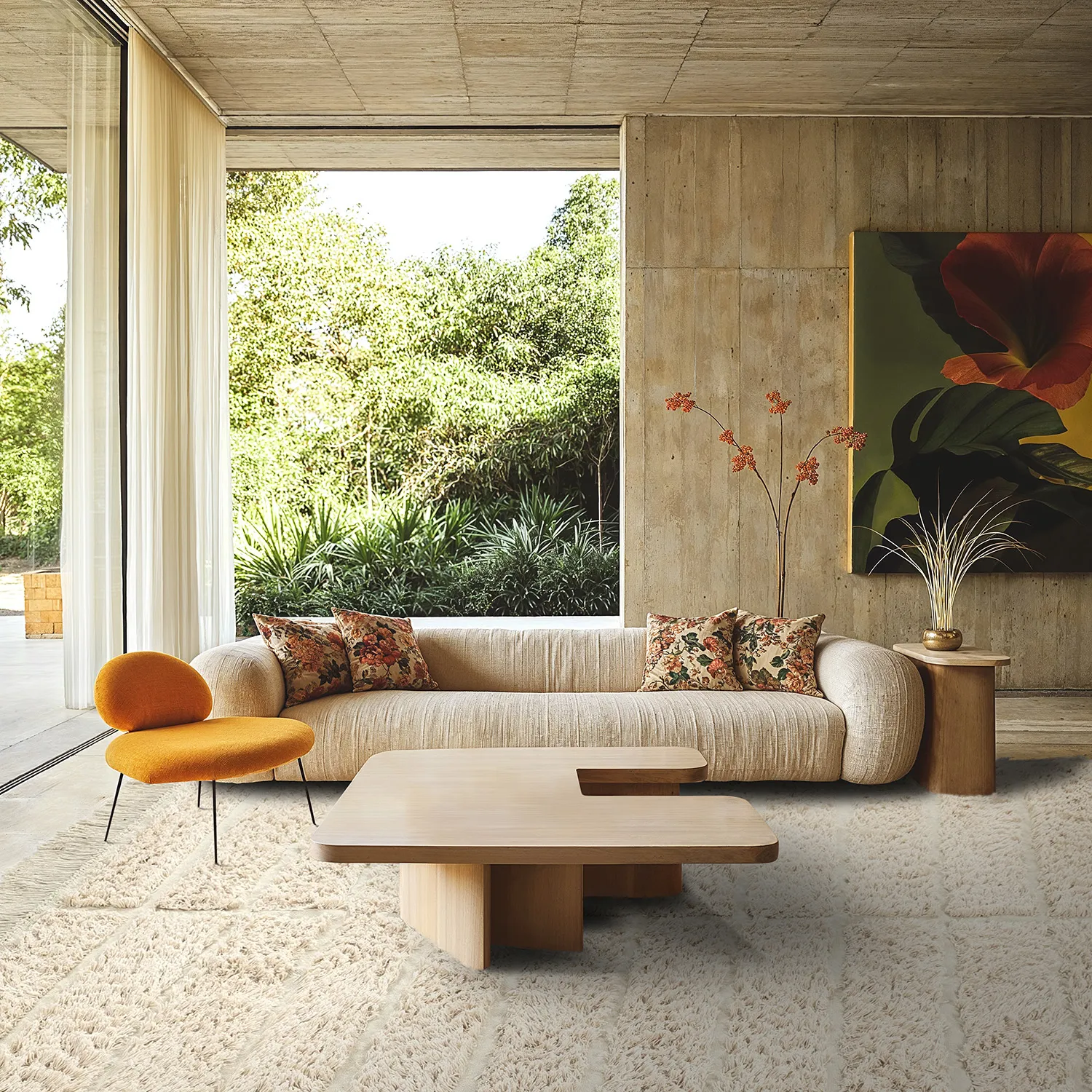 Dywany shaggy - Ikara Natural Cotton Shaggy (krem)