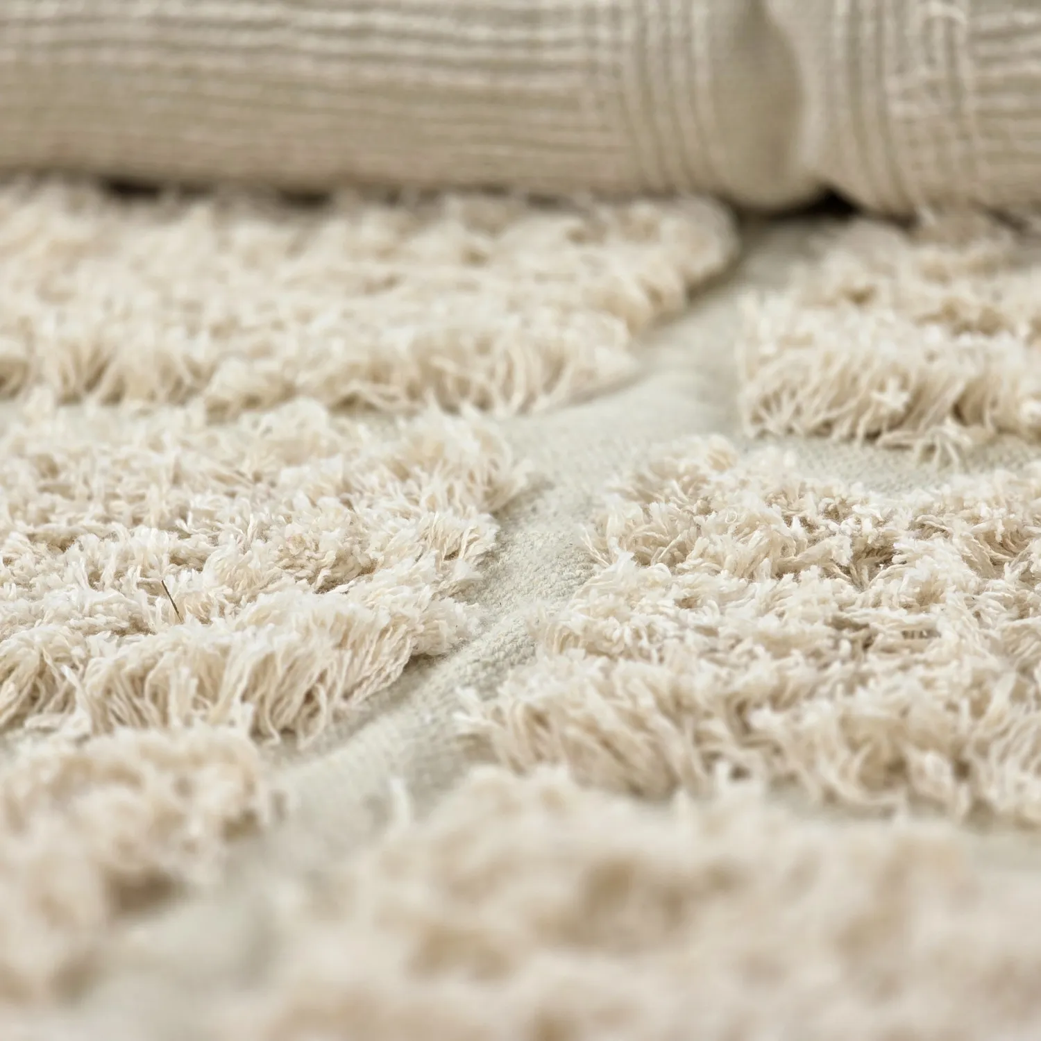 Dywany shaggy - Ikara Natural Cotton Shaggy (krem)