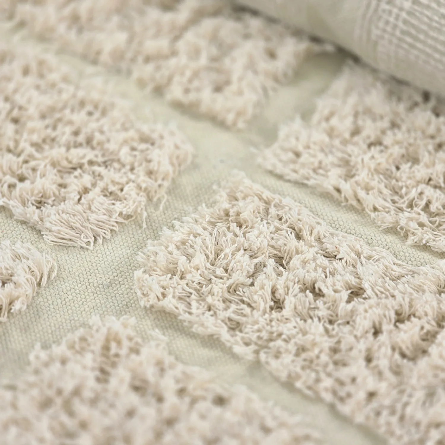 Okrągły dywan - Ikara Natural Cotton Shaggy (krem)