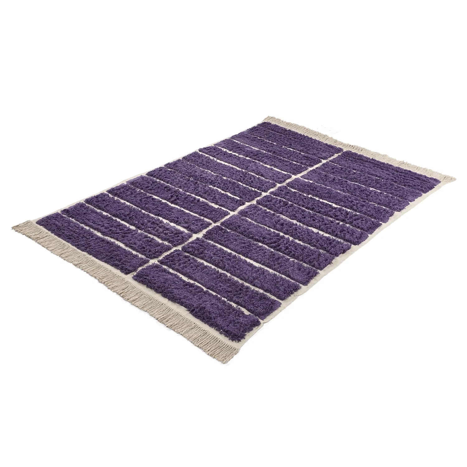 Dywany shaggy - Ikara Natural Cotton Shaggy (fioletowy)