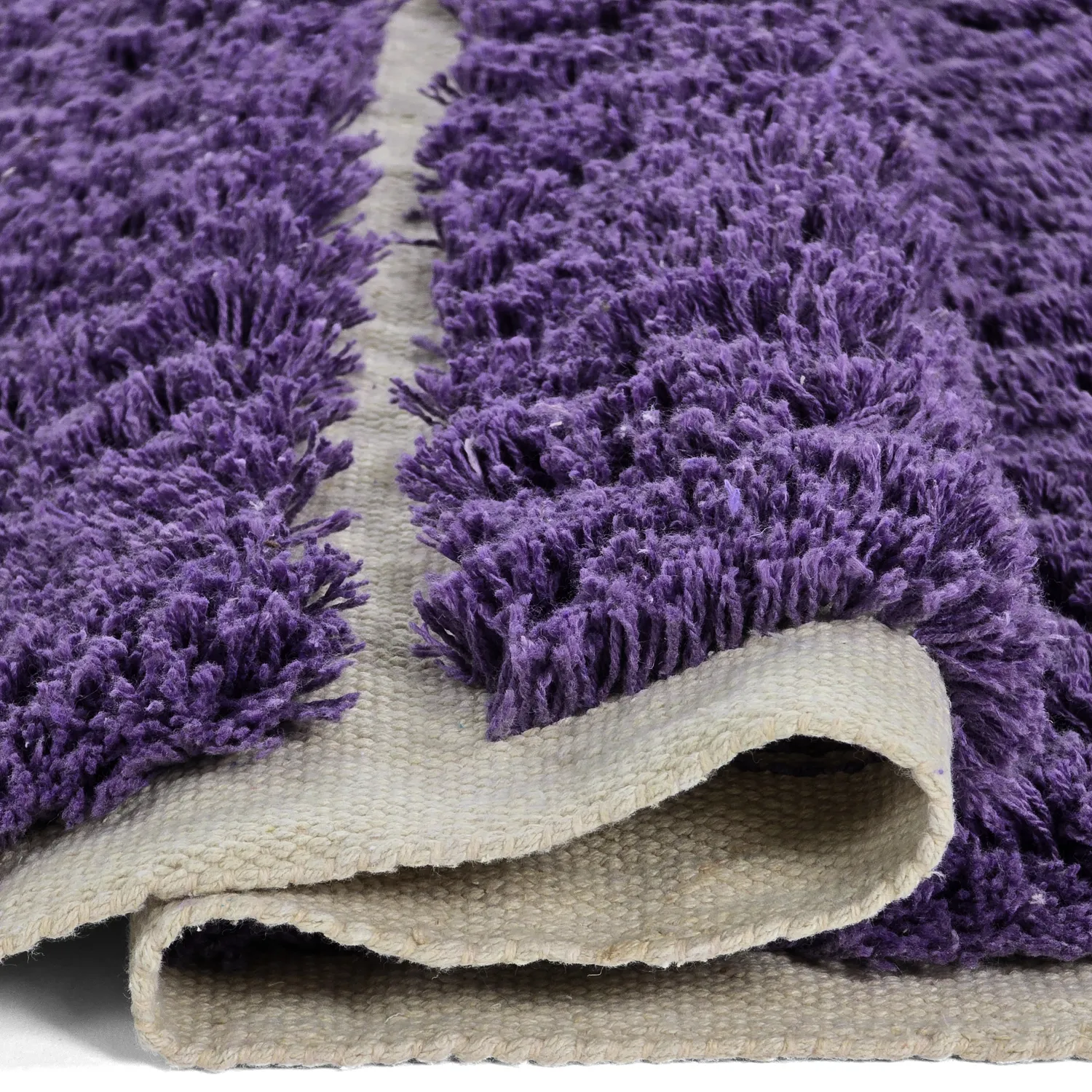 Dywany shaggy - Ikara Natural Cotton Shaggy (fioletowy)