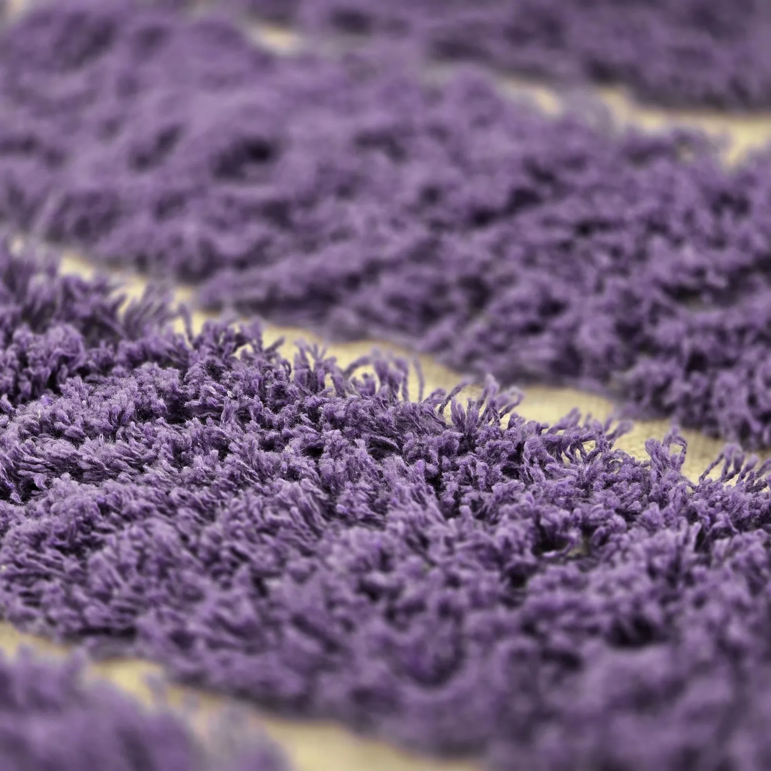 Okrągły dywan - Ikara Natural Cotton Shaggy (fioletowy)