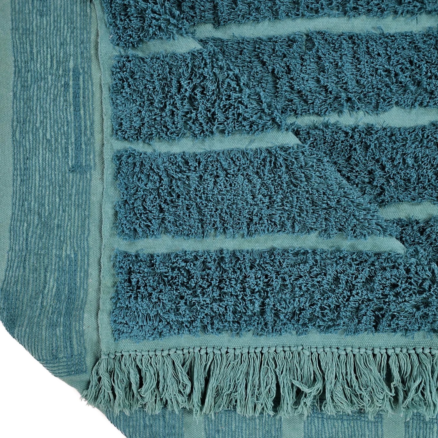 Dywany shaggy - Ikara Natural Cotton Shaggy (turkus)