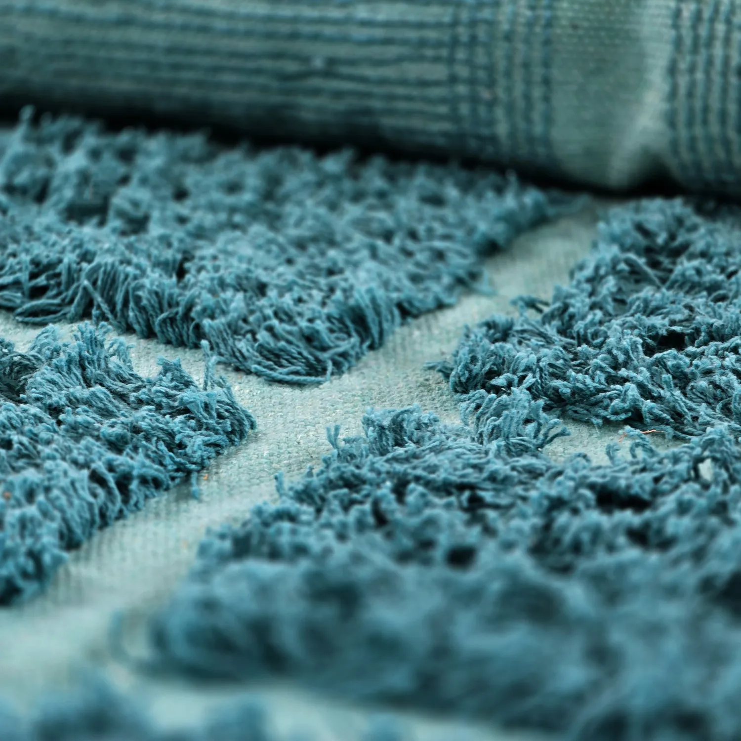 Dywany shaggy - Ikara Natural Cotton Shaggy (turkus)