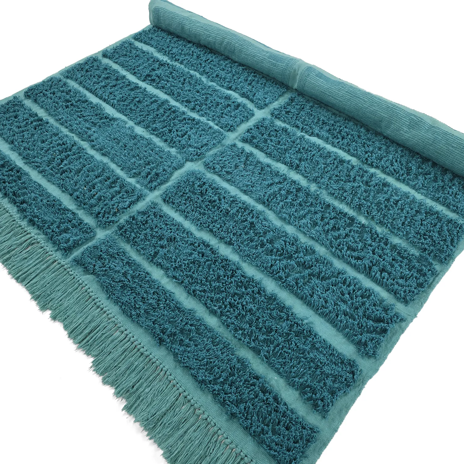 Dywany shaggy - Ikara Natural Cotton Shaggy (turkus)