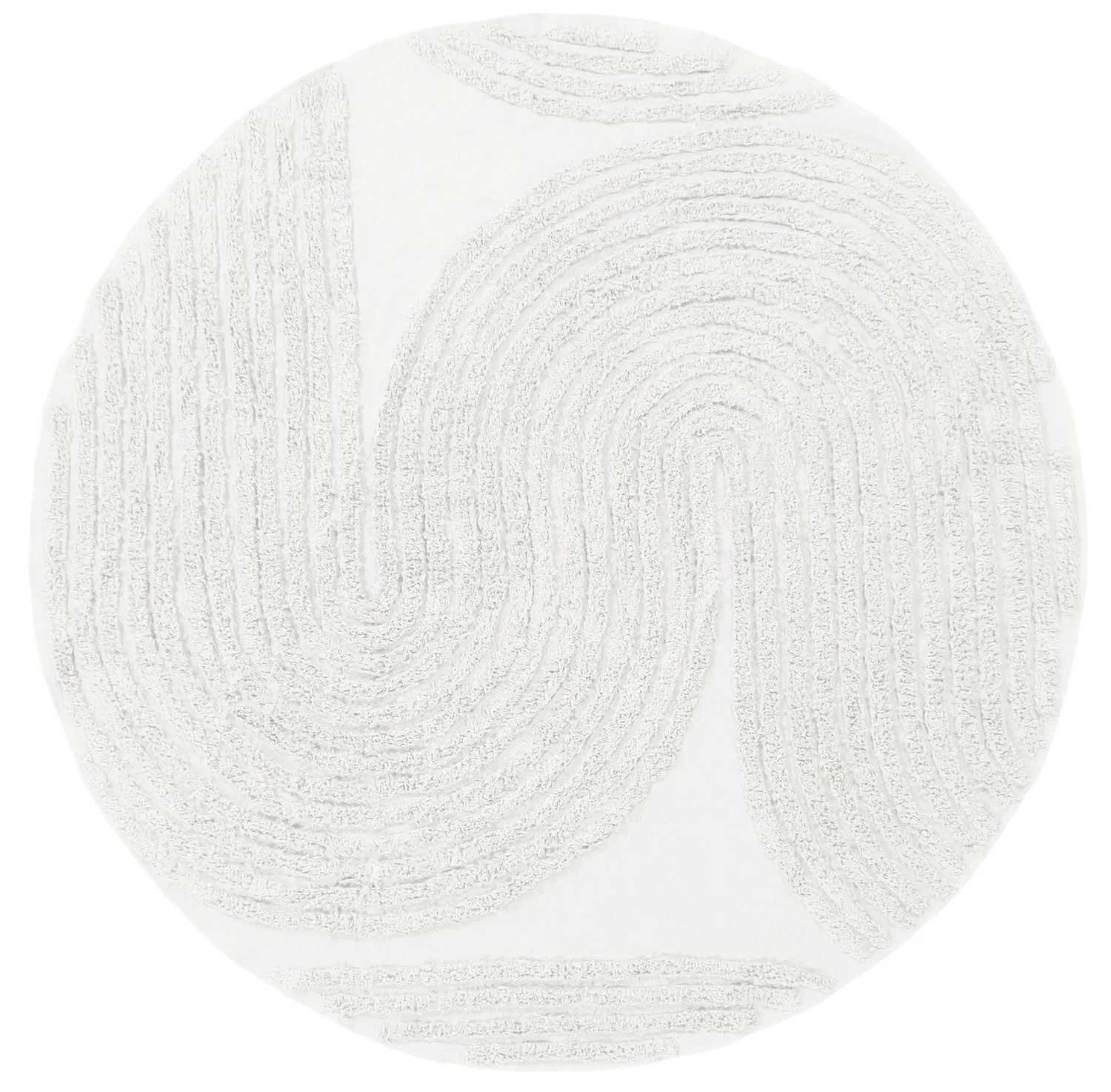 Okrągły dywan - Jovie Natural Cotton Shaggy (offwhite)